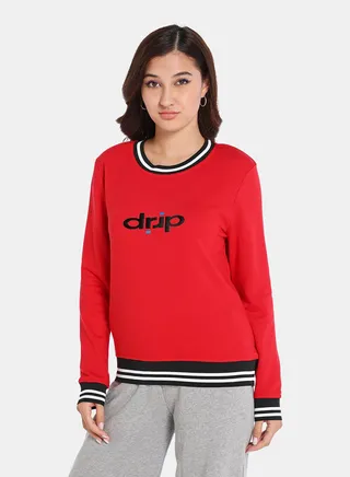 Pop-Over Pullover Red 