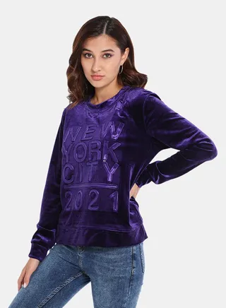Pop-Over Pullover Purple 