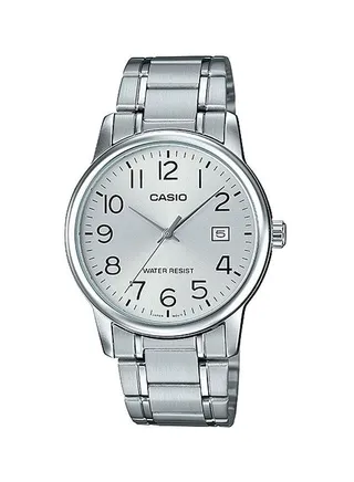 Men's Water Resistant Analog Watch MTP-V002D-7BUDF - 37 mm - Silver 