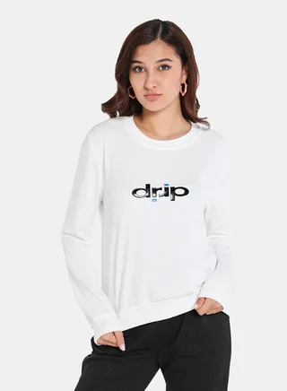 Pop-Over Pullover Off White 