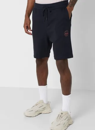 Logo Drawstring Sweat Shorts