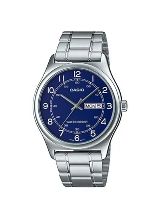 Men's Stainless Steel Analog Wrist Watch MTP-V006D-2BUDF - 45 mm - Silver 