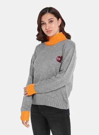 Casual Pullover Grey 
