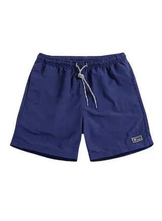 Solid Workout Fitness Quick Dry Shorts Dark Blue 