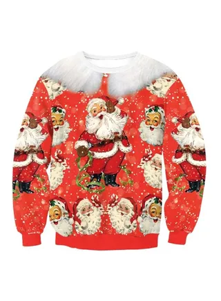 All-Over Printed Pullover Multicolour 