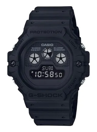 Men's Octagon Shape Resin Band Digital Wrist Watch 45 mm - Black - DW-5900BB-1DR 