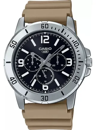 Rubber Chronograph Watch MTP-VD300-5BUDF 