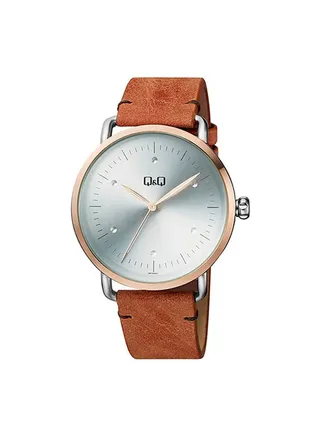 Leather Analog Wrist Watch QB74J501Y 
