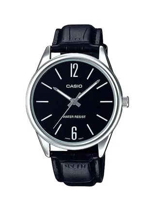 Men's Enticer Water Resistant Analog Watch MTP-V005L-1BUDF - 47 mm - Black 
