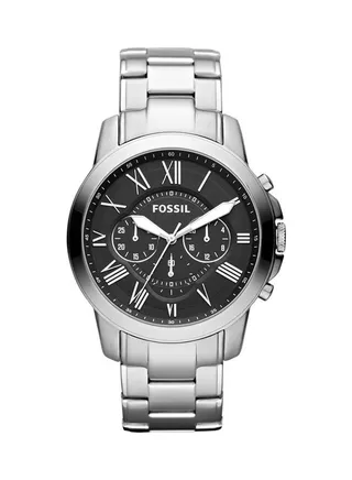 men Metal Chronograph Wrist Watch FS4736IE - 43 mm - Silver 