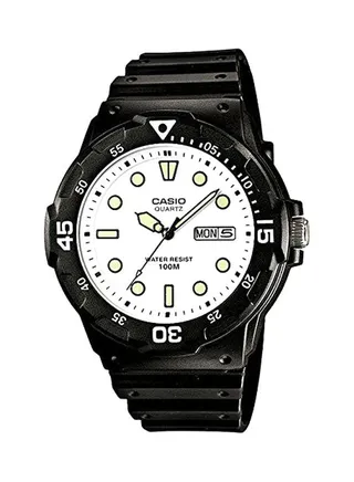 Men's Youth Water Resistant Analog Watch MRW-200H-7EVDF - 45 mm - Black 