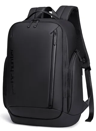 Business Backpack for Men Laptop Bag Office Travel Backpack iPad and Clothing Pocket Anti Theft Water Resistant Backpack with USB Port B00554 Black 