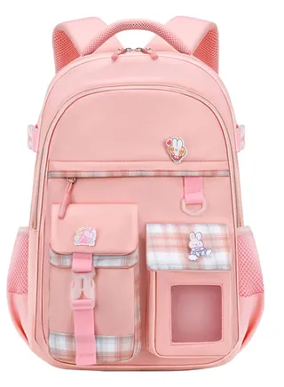 School Bags for Girls Kawaii Large Capacity Kids Backpack Ultralight Children's Backpacks Cute Bookbag with Compartments for 6-15 Years Old 