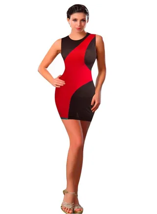 Lingerie in the form of a two-color dress 