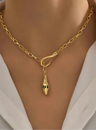 Elegant 18k Gold Plated Necklace For Women 