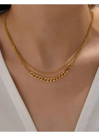 Elegant 18k Gold Plated Necklace For Women 