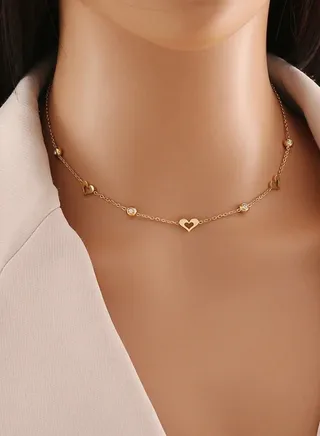 Elegant 18k Gold Plated Necklace 