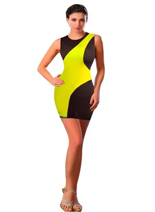 Lingerie in the form of a two-color dress 