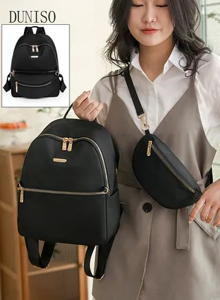 2 in 1 Women's Backpack Chest Pack Fashionable Travel Backpack for Women Large Capacity School Backpack Detachable Shoulder Bag For College Girls Students 