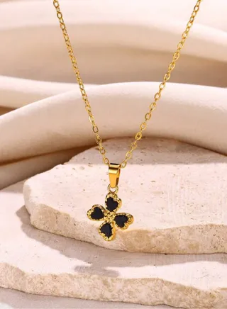 Stylish Gold Plated Stainless Steel Necklace For Women 