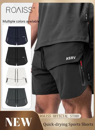 Men Functional Sports Fitness Pants Skin Friendly Fabric Breathable Wear Resistant Quick Drying Material Men Training Pants Loose Fit 
