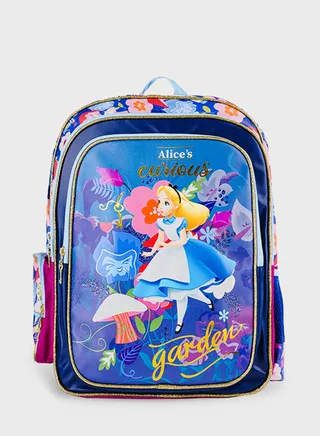 Disney Alice In Wonderland Back To School Backpack 