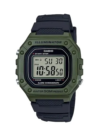 Men's Casio Water Resistant Digital Watch W-218H-3AVDF 