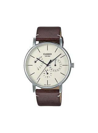 Leather Chronograph Watch MTP-E320L-5EVDF 