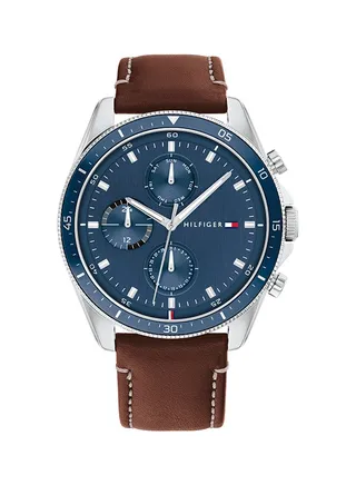 Men's Leather Analog Watch-1791837 