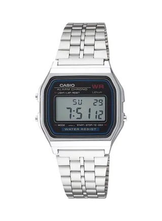 Men's Stainless Steel Digital Watch A159W-N1DF - 33 mm - Silver 