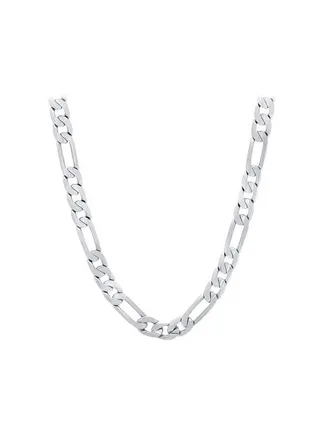 925 Sterling Silver Figaro Chain Necklace 