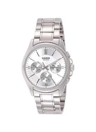 Men's Enticer Stainless Steel Chronograph Wrist Watch MTP-1375D-7AVDF 