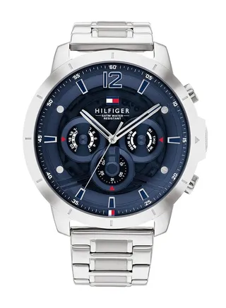 Tommy Hilfiger Men's Casual Watch - Multifunction Stainless Steel Wristwatch - Water Resistant up to 5 ATM/50 Meters - Premium Fashion Timepiece for All Occasions - 50 mm 