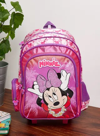 Disney Minnie Back To School Trolley  Backpack 