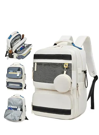 Skycare Business Travel Waterproof Backpack, Multi-functional Large Capacity Expandable Computer Bag for Handheld or Shoulder Carry 