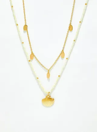 Seashell Layered Necklace