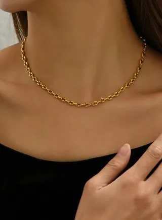 18k Gold Plated Chain Necklace 