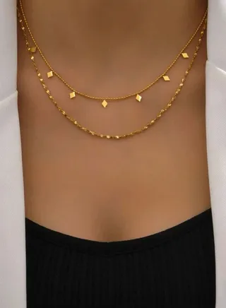 Elegant 18k Gold Plated Necklace 