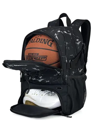 Basketball backpack with ball and shoes compartment Fit Volleyball, soccer, Swim, Gym, Travel, and School, large capacity sports training equipment bags 