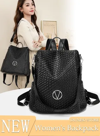 2 in 1 Women's Backpack Fashionable Travel Backpack For Women Large Capacity School Backpack Shoulder Bag with Detachable Shoulder Strap For College Girls Students 