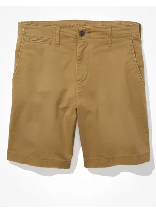 AE Flex 9" Lived-In Khaki Short 