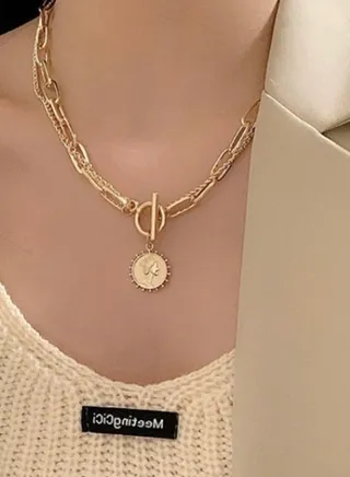 18k Gold Plated Stainless Steel Necklace 