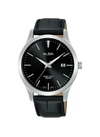 Analog Leather Watch AS9M41X 