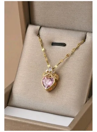 Trendy Stainless Steel Gold Plated Necklace For Women 