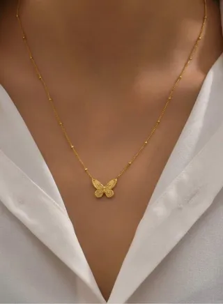 Elegant 18k Gold Plated Necklace For Women 