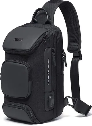 BANGE Sling Bag, Waterproof Men's Chest Bag Shoulder bags Crossbody Sling Backpack for Men 