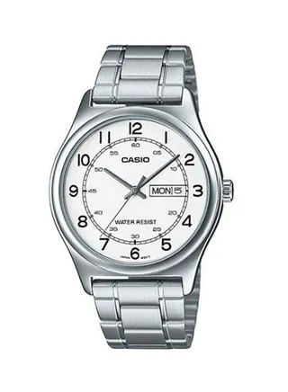 Men's Stainless Steel Analog Wrist Watch MTP-V006D-7B2UDF - 38 mm - Silver 