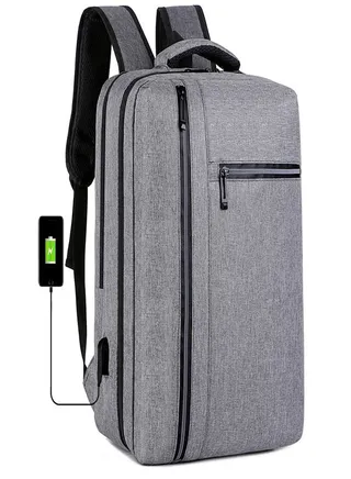Laptop Waterproof Office Business Backpack Smart Laptop Backpack bag with USB Charging port Large Capacity Student Travelling multi function Convenient Durable Water Repellent 