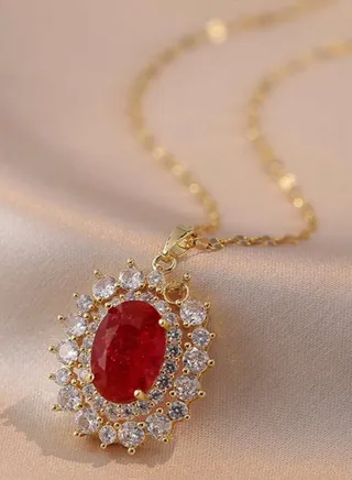 18k Gold Plated Stainless Steel Necklace For Women 