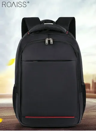 Large Capacity Business Backpack Waterproof Travel Backpack College School Computer Backpack Simple Leisure Daypack for Men Women Fits 15.6 Inch Notebook Black 